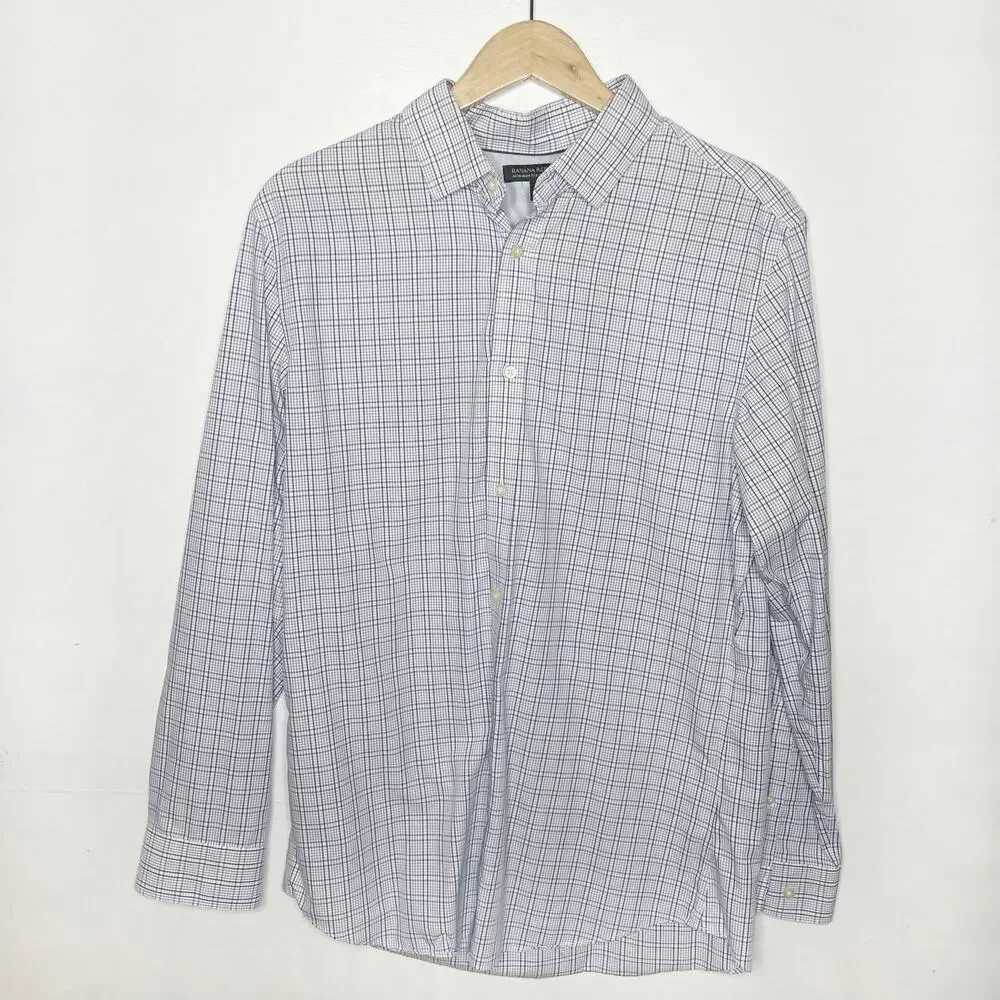 BANANA REPUBLIC Blue Dress Shirt